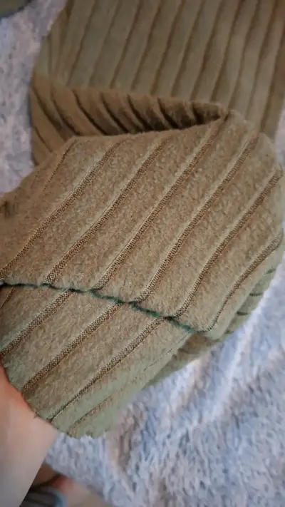 Pantalones de punto verde oliva Manbrand - miniatura 3