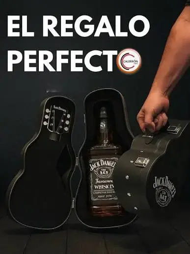 Whiskey Jack Daniel's con estuche de guitarra - 2