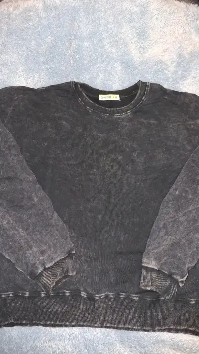 Polerón negro unisex Opposite talla XL - miniatura 1