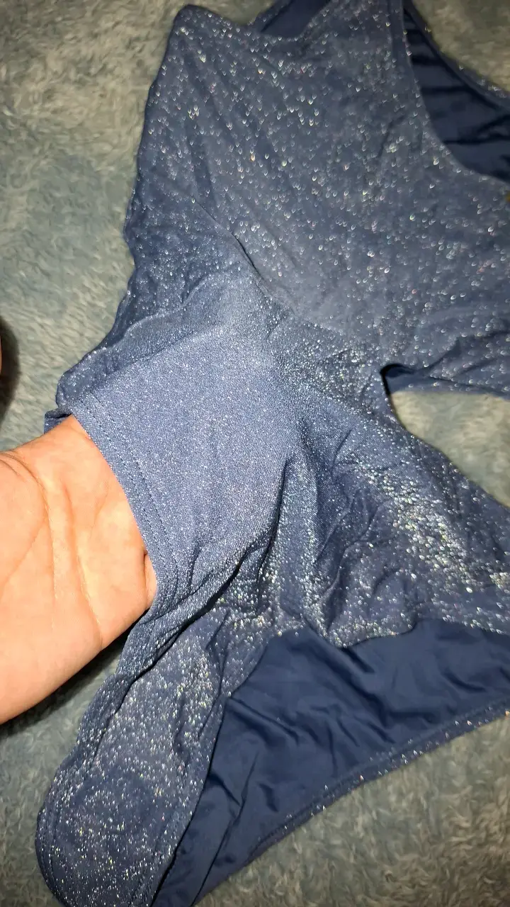 Traje de baño de una pieza azul brillante - 2