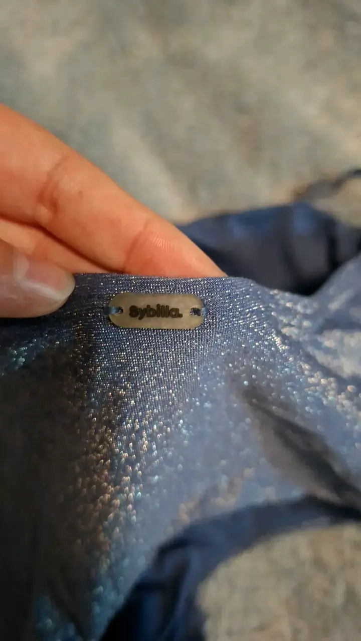 Traje de baño de una pieza azul brillante - 3