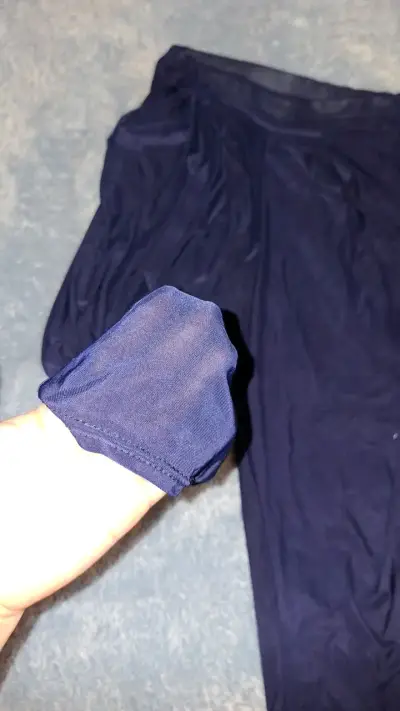 Pantalones de mujer azul oscuro cómodos - miniatura 1