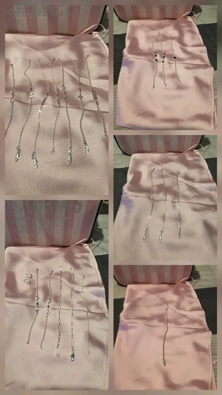 Cadenas torzadas bañadas en plata elegantes - 3