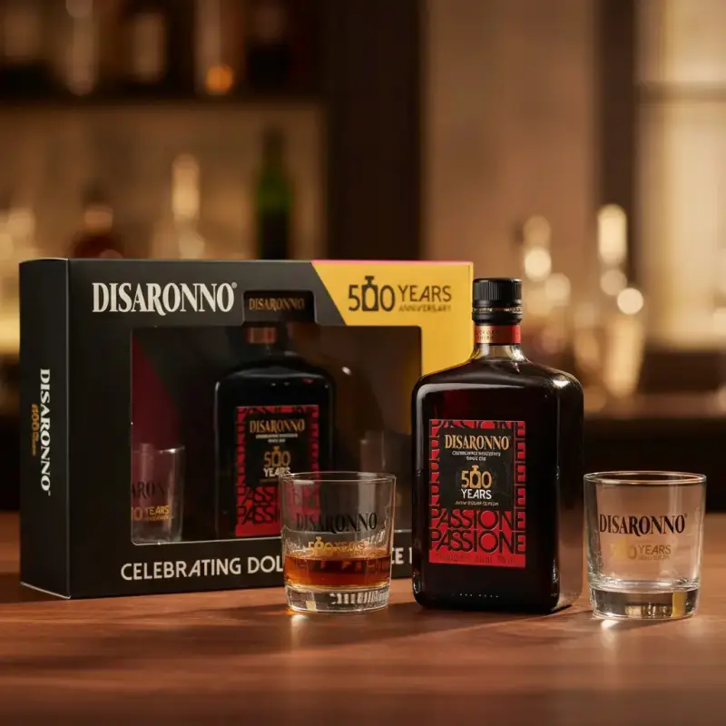 Set de Licor Disaronno 500 Años con Vasos - 2
