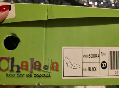 Tacones negros 37 con hebillas Chalada - miniatura 4