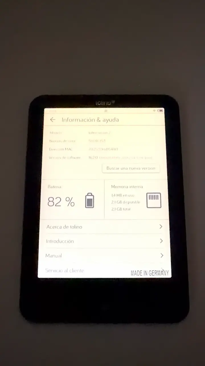 E-reader Tolino Vision 2 - 5