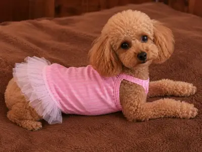Vestido rosa para perro con tutu talla M - miniatura 1