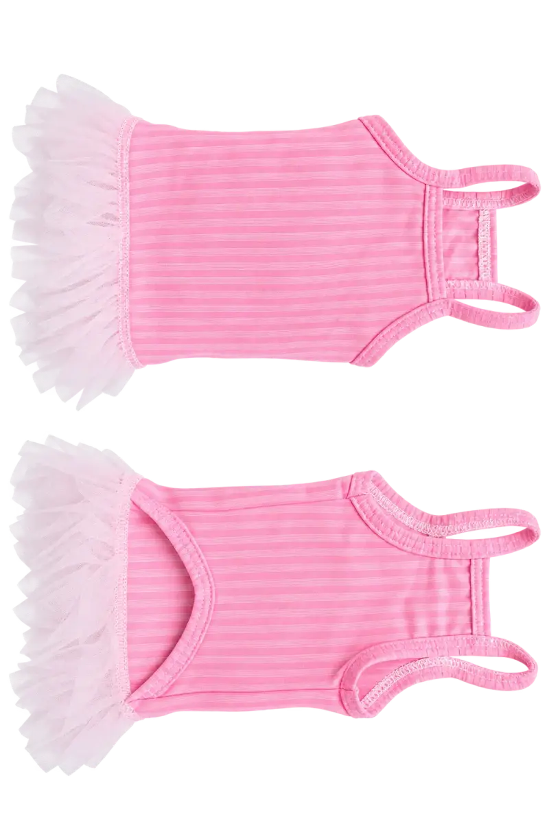 Vestido rosa para perro con tutu talla M - 2