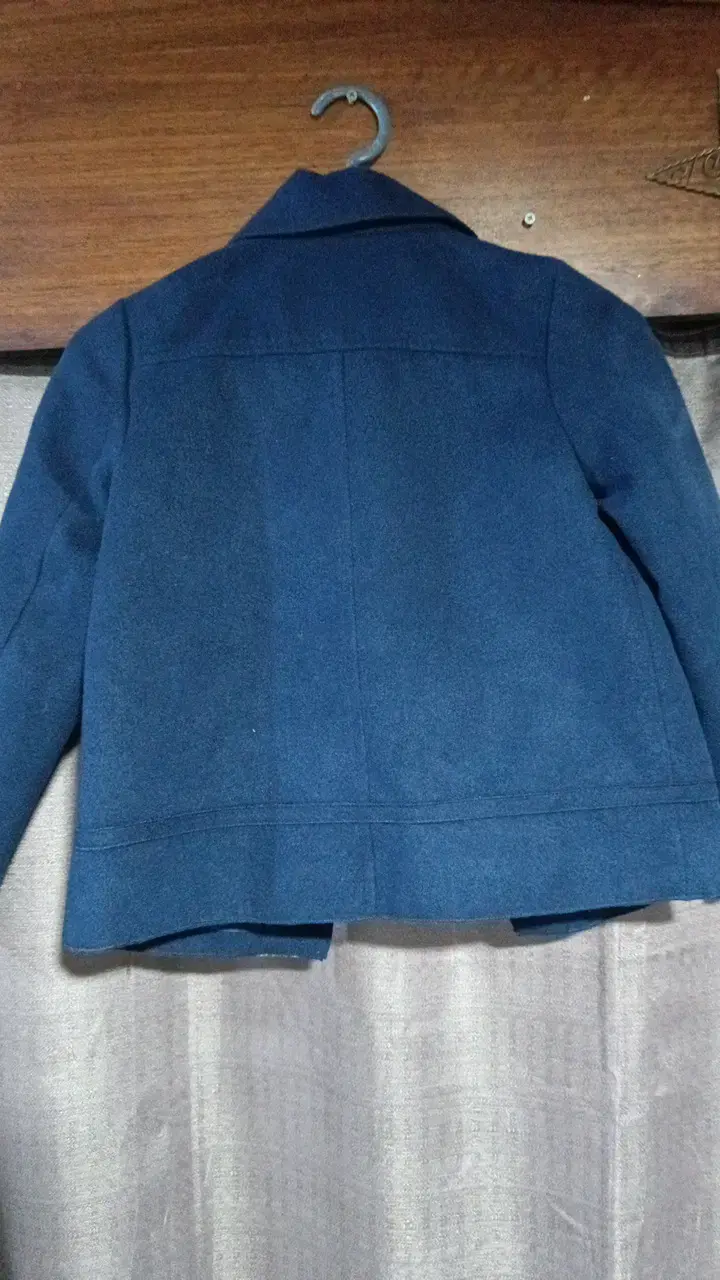Chaqueta azul para niños con cierre y botones - 3