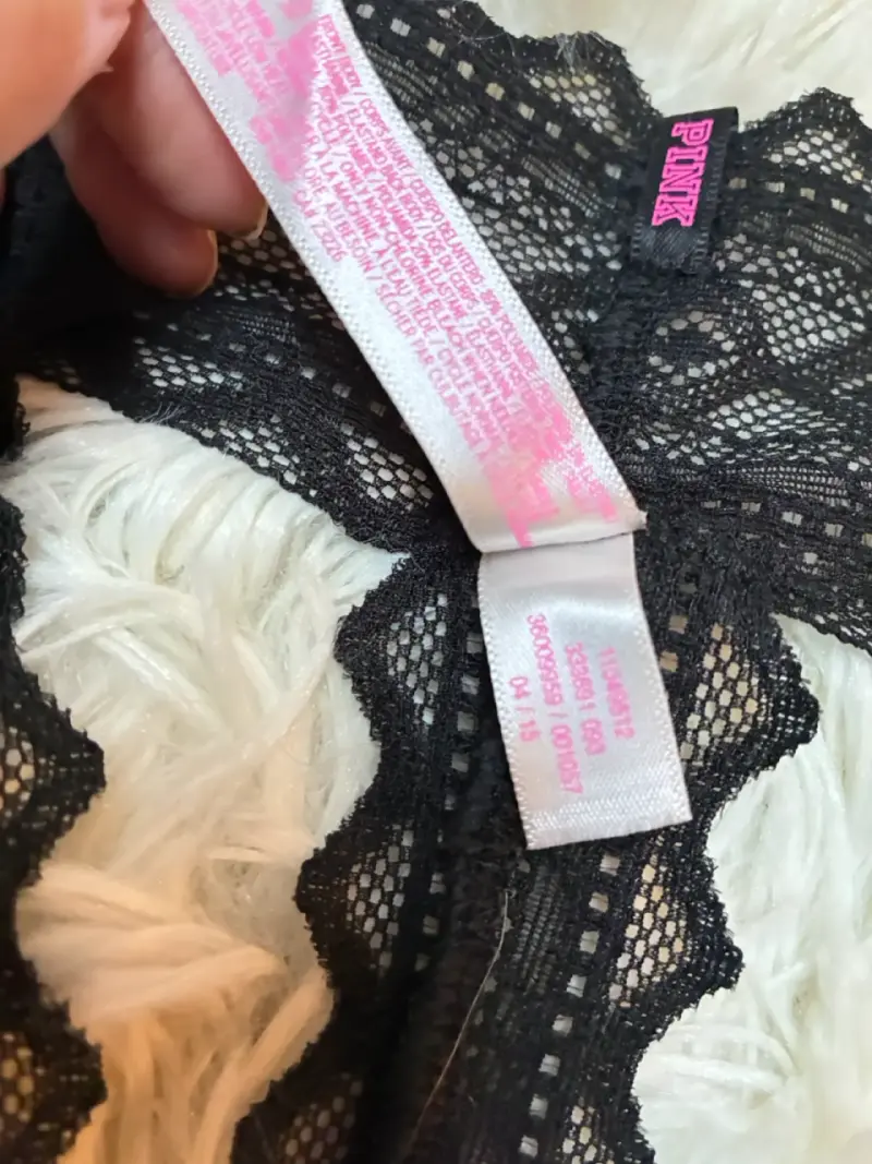 Colaless de encaje negro Victoria's Secret Pink - 3