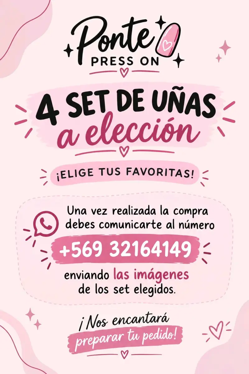 Set de Uñas Postizas Flamenco a Elección - 1