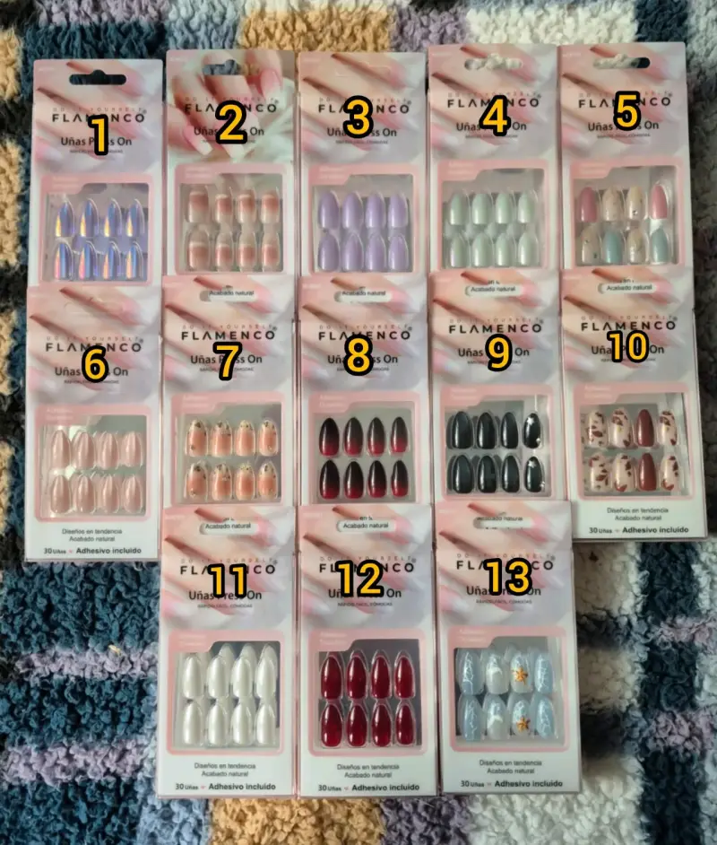 Set de Uñas Postizas Flamenco a Elección - 2