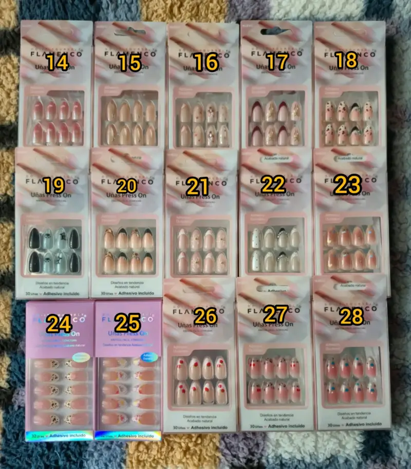 Set de Uñas Postizas Flamenco a Elección - 3