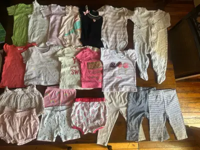 Lote de ropa bebe niña 12 meses verano (#35) - miniatura 1