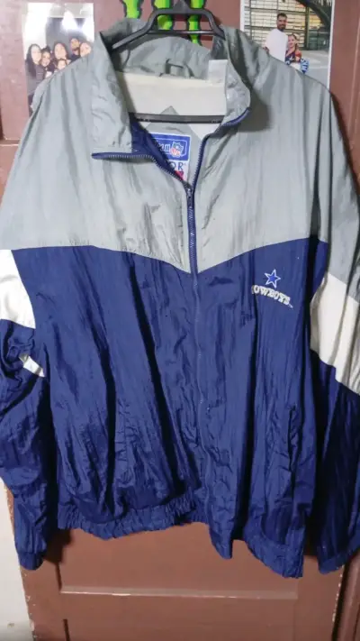 Cortaviento NFL Cowboys azul y gris - miniatura 2