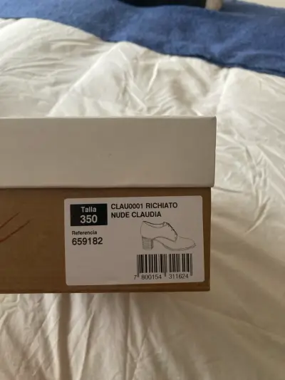Zapatos de tacón nude para mujer talla 35 - miniatura 2