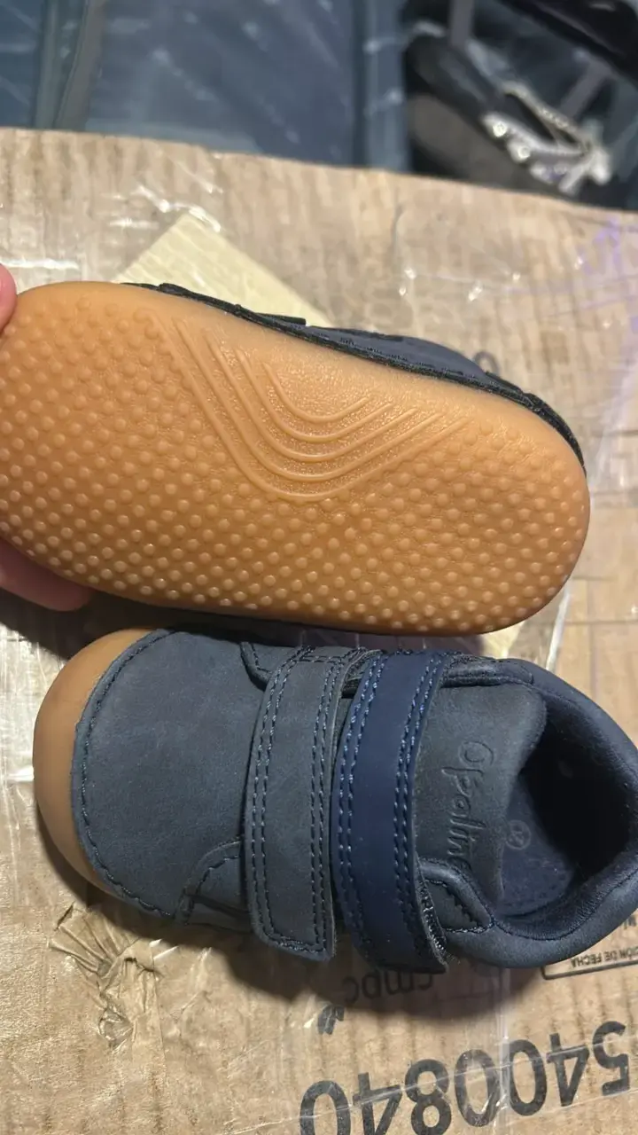 Zapatos de bebé Opaline azul con suela antideslizante - 3