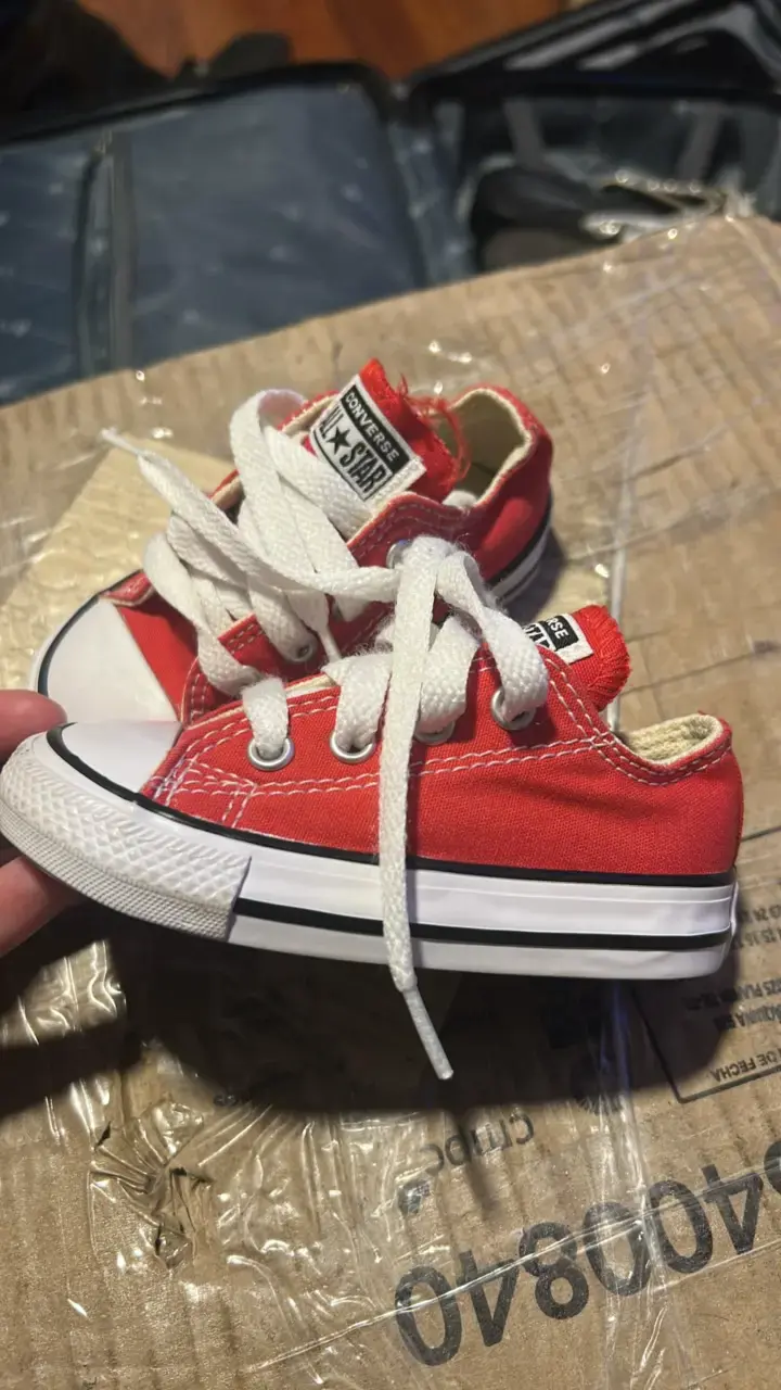 Zapatillas Converse All Star rojas para niños - 3