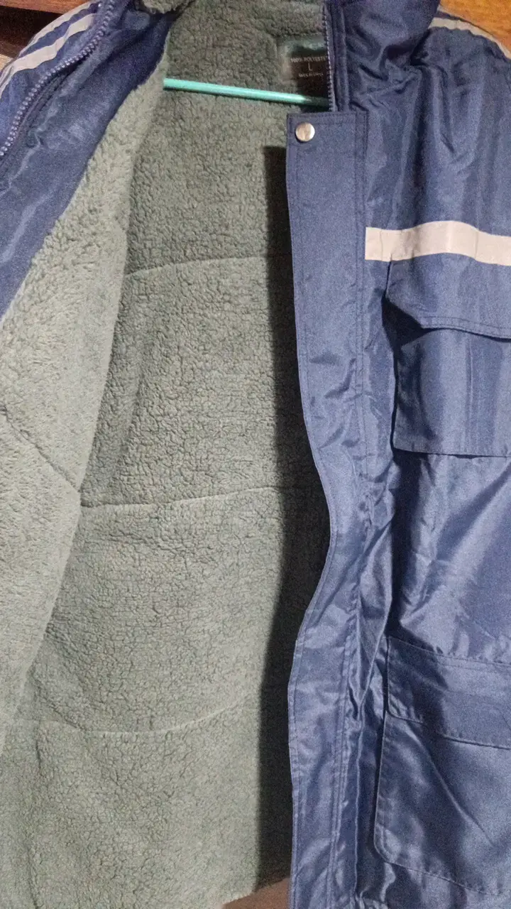 Parka térmica azul con cintas reflectantes Fullgen - 3
