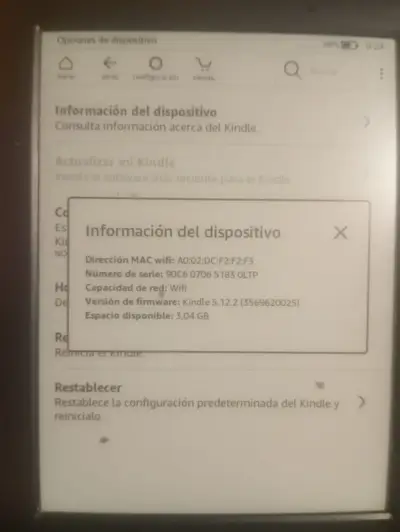 Kindle Amazon 8va Gen 4GB + Funda Y Cable - Usado - miniatura 3