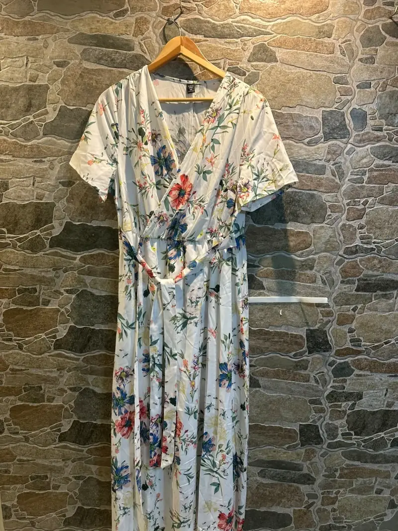 Vestido largo floral para mujer - 3