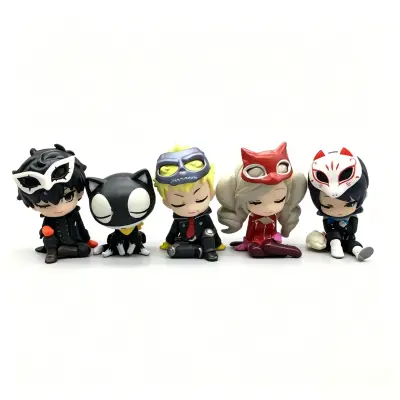 Set 5 figuras gachapon Persona 5 - miniatura 1