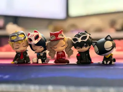 Set 5 figuras gachapon Persona 5 - miniatura 2