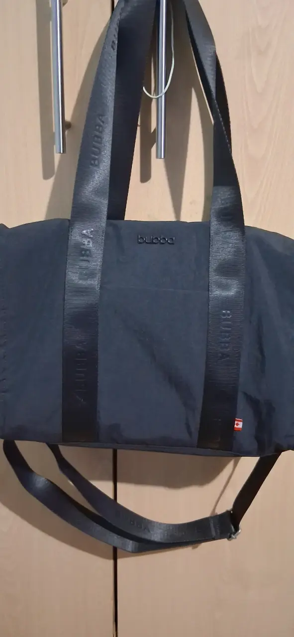 Bolso de hombro negro Bubba con asas largas - 1