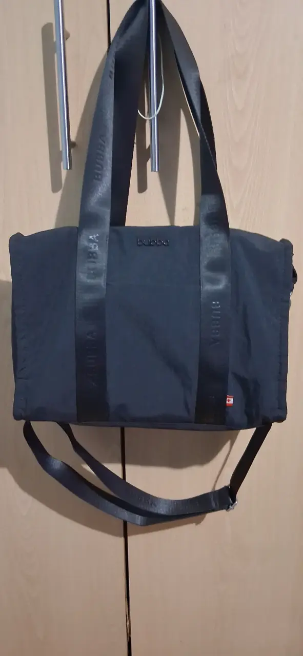 Bolso de hombro negro Bubba con asas largas - 2