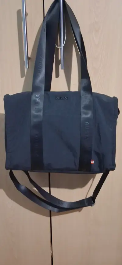 Bolso de hombro negro Bubba con asas largas - miniatura 2