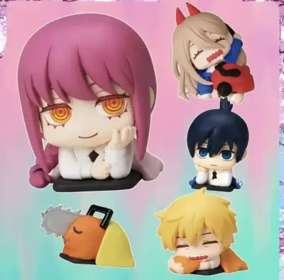 Set 5 Figuras gachapon de Anime Chainsaw Man - miniatura 1
