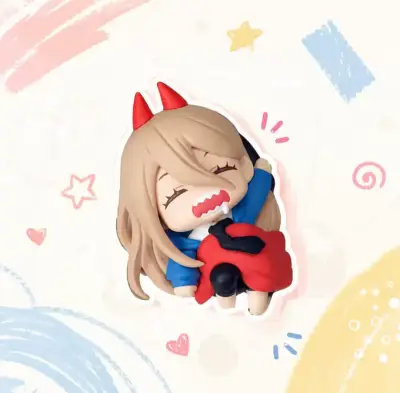 Set 5 Figuras gachapon de Anime Chainsaw Man - miniatura 5