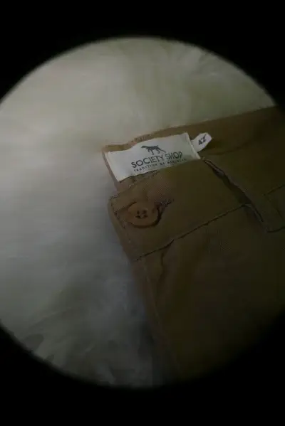 Pantalones beige Society Shop para hombre - miniatura 3