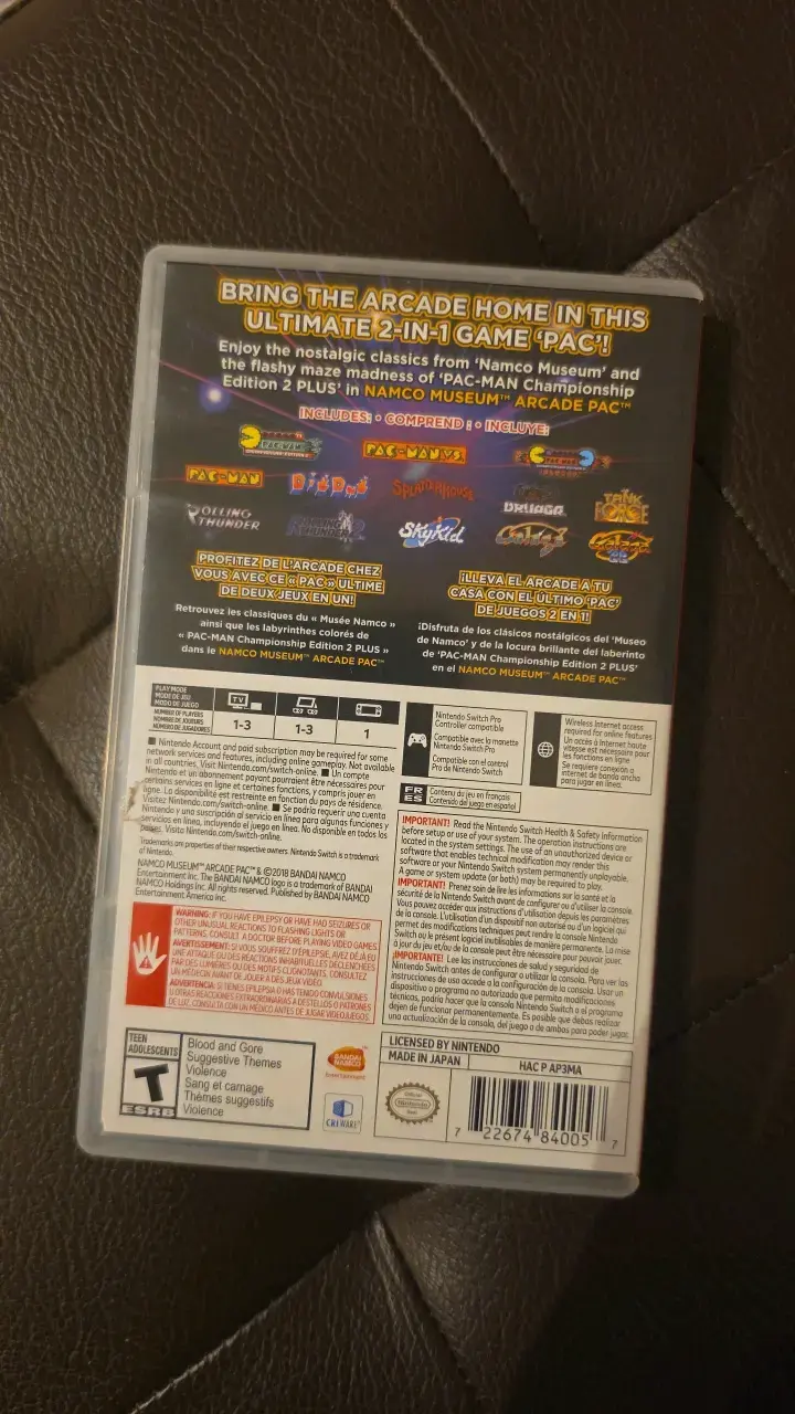 Juego Nintendo Switch Namco Museum Arcade Pac - 2