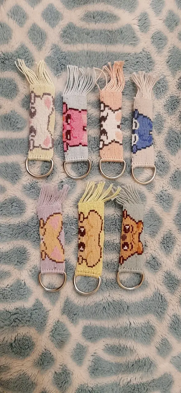 JINIRET - Llavero de macramé - SKZOO, STRAY KIDS - 1