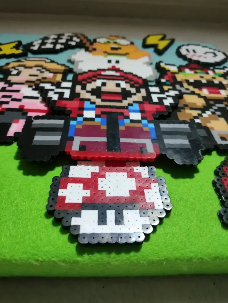 Cuadro decorativo Mario kart 35 x 35 en pixeles - 2