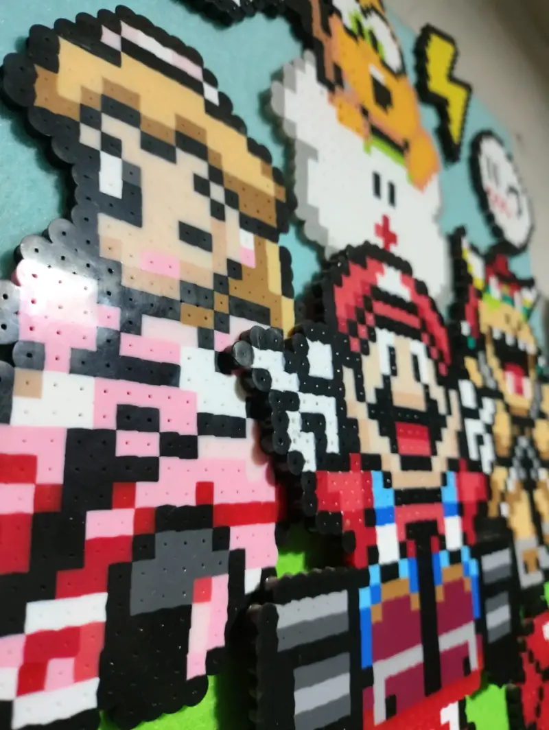 Cuadro decorativo Mario kart 35 x 35 en pixeles - 3