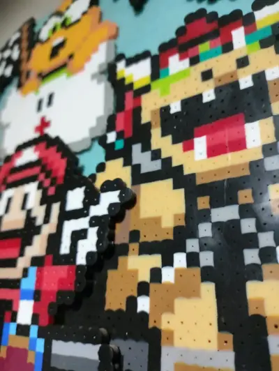 Cuadro decorativo Mario kart 35 x 35 en pixeles - miniatura 4
