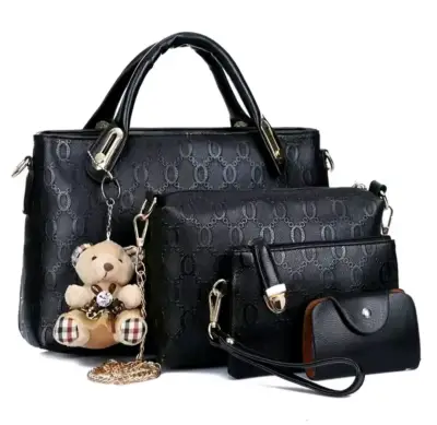 Set de carteras negras con diseño elegante - miniatura 1