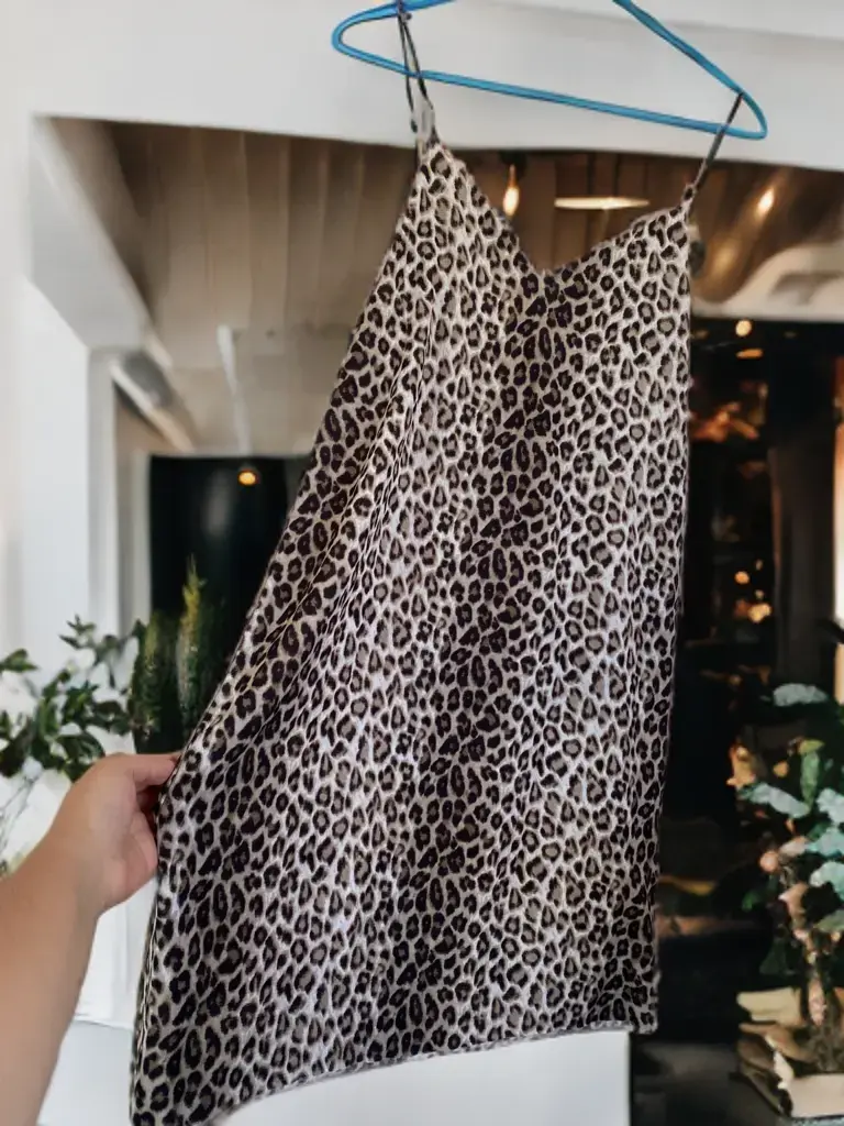 Vestido corto animal print Zara - 1