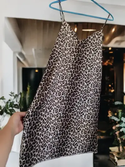 Vestido corto animal print Zara - miniatura 1