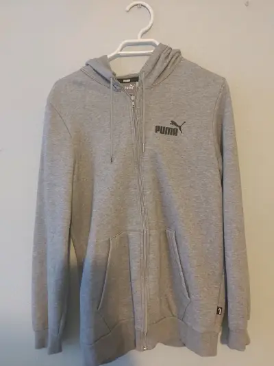 Polerón con capucha gris Puma para hombre - miniatura 1