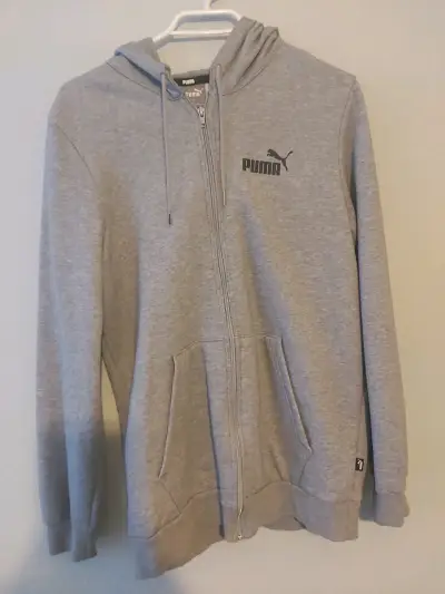 Polerón con capucha gris Puma para hombre - miniatura 3