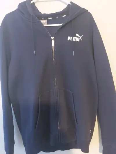 Polerón con capucha azul marino Puma para hombre - miniatura 1