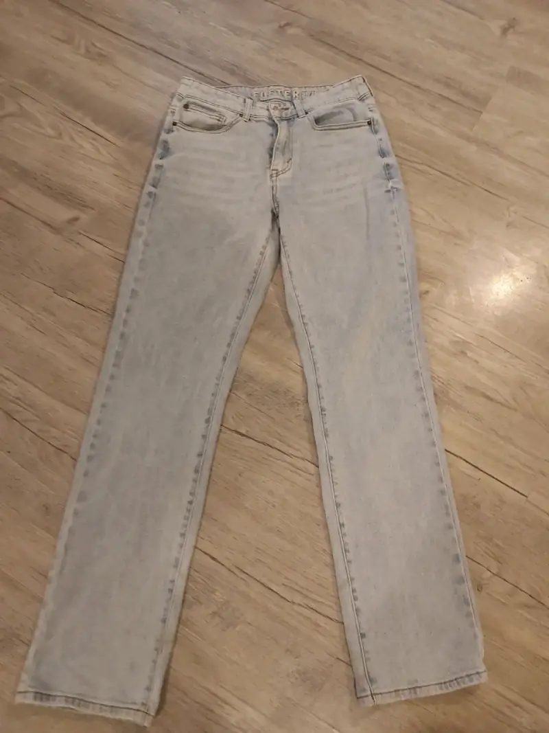 Jeans rectos Foster azul claro talla 38 - 1