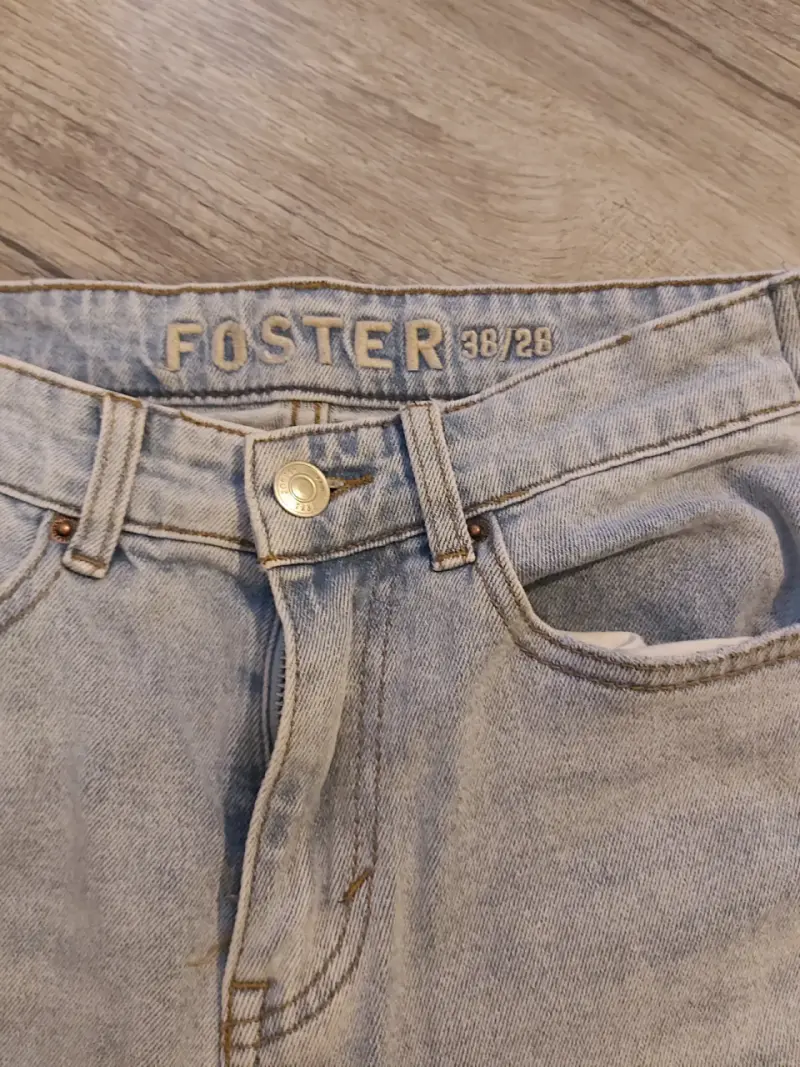 Jeans rectos Foster azul claro talla 38 - 2