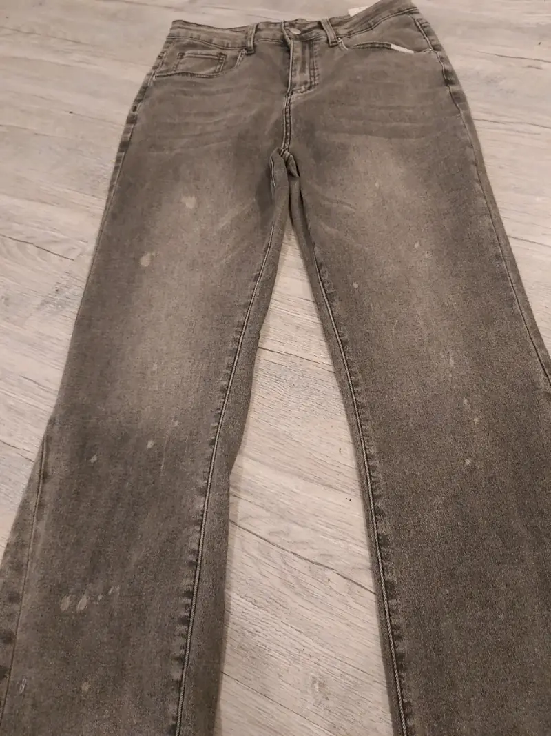 Jeans grises desgastados hombre - 4