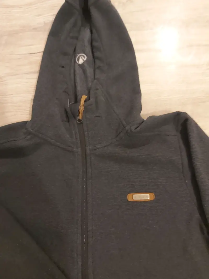 Polerón con capucha negro para hombre - 2
