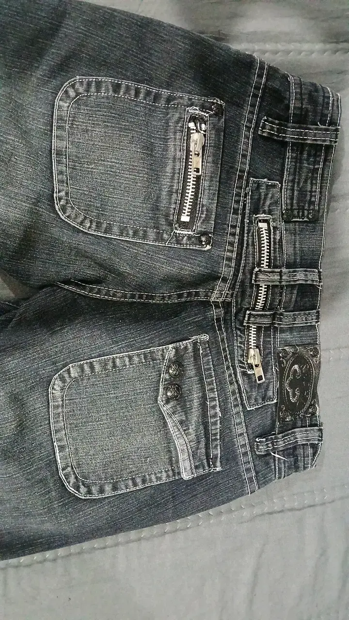Jeans tiro bajo y2k - 3
