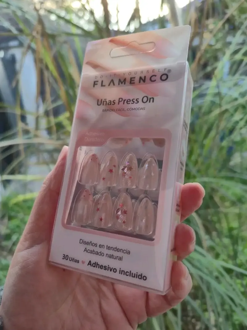 Uñas postizas Flamenco con adhesivo - 2
